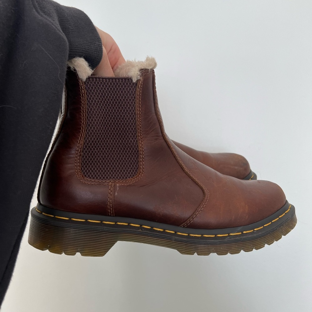 Doc Martens Dr Martens Size 8 Chelsea 2976 with Faux Sherpa Shearling Liner